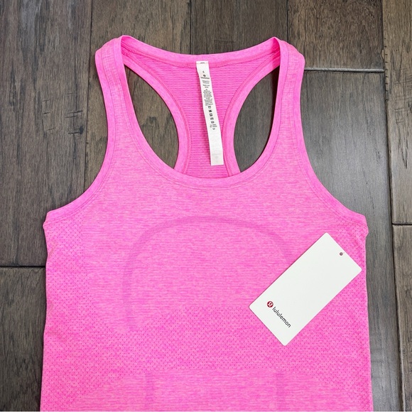 Lululemon Swiftly Tech Racerback 2.0 Dark Prism Pink / White - Picture 7 of 14